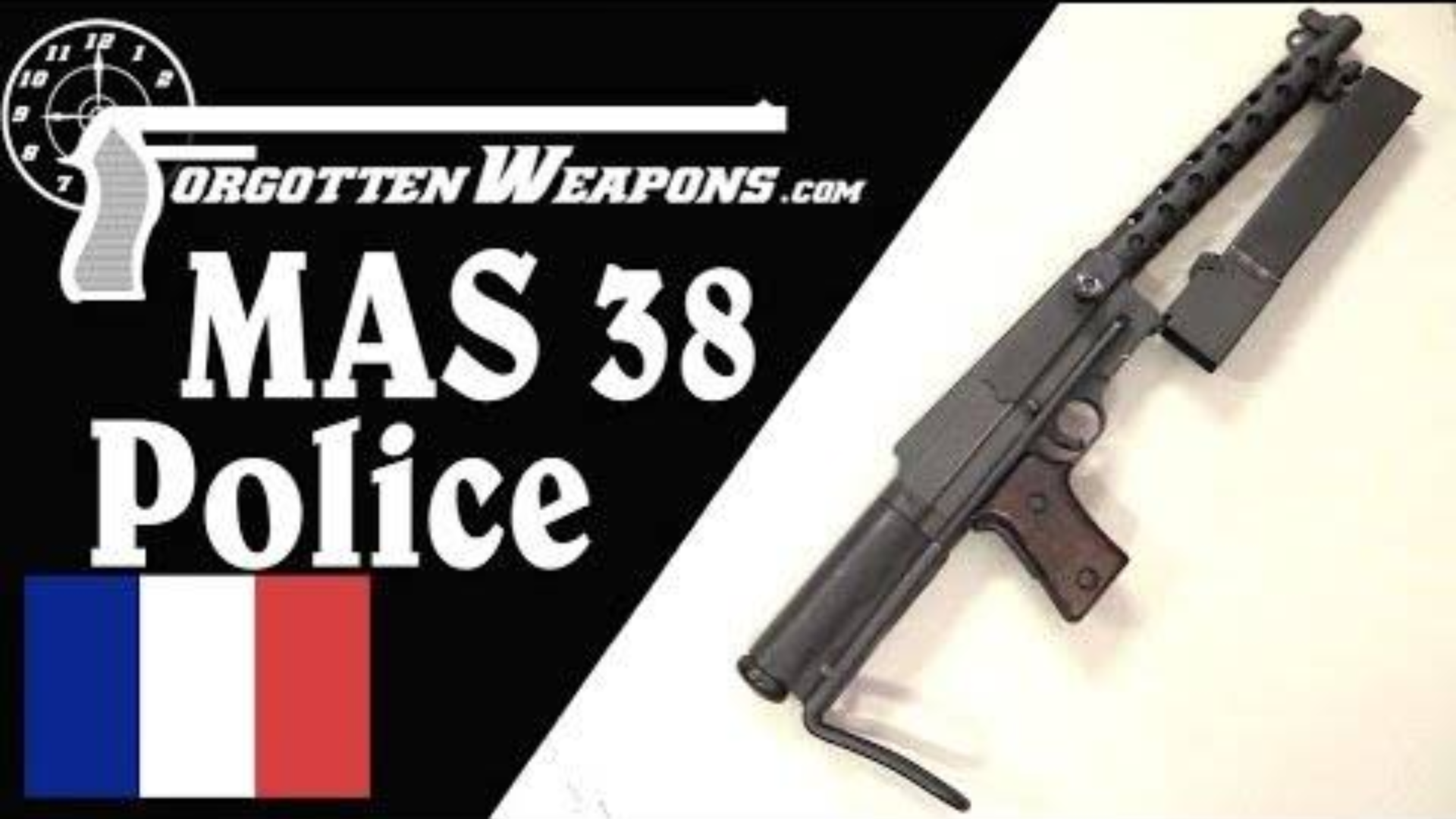 【被遗忘的武器/双语】战后巴黎市警的改造型MAS-38冲锋枪介绍